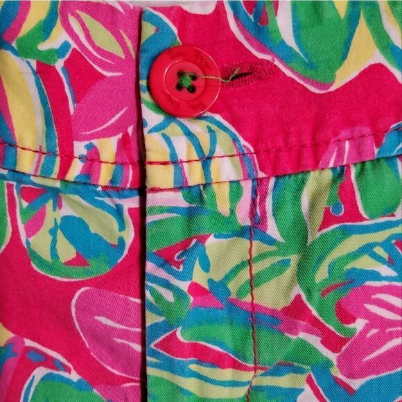 Lilly Pulitzer Pomegranate Jungle Callahan Shorts Size 0 - Picture 6 of 13